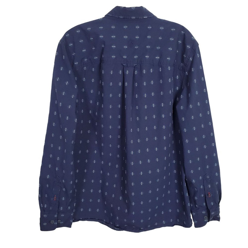 FatFace UK Size L Shirt 100% Cotton Embroidered Button Front Long Sleeve Pocket - Picture 3 of 12